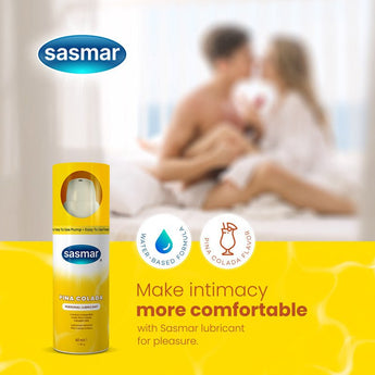 Sasmar Pina Colada Flavor Personal Lubricant - Lubricant - Conceive Plus India