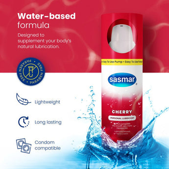 Sasmar Cherry Flavor Personal Lubricant - Lubricant - Conceive Plus® India