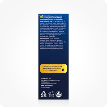 SASMAR Delay Gel - Lubricant for men - Conceive Plus® India