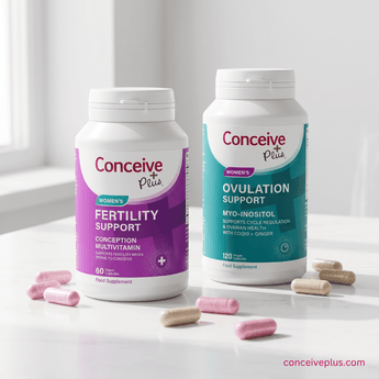 Conceive Plus Women's Fertility Support and Ovulation Support Bundle - Ovulation Support Tablets - Complete Fertility Kit - Female Fertility Vitamins - Conceive Plus® India