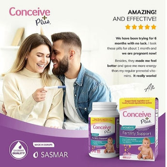 Men's & Women's Fertility Support - Male and Female Fertility Vitamins - Conceive Plus India