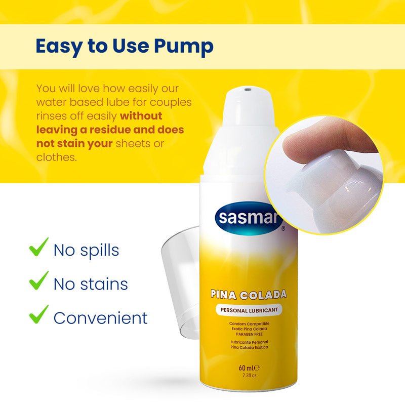 SASMAR Pina Colada Flavor Personal Lubricant - Conceive Plus India SASMAR Pina Colada Flavor Personal Lubricant - Conceive Plus India