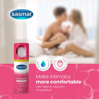 Sasmar Strawberry Flavour Personal Lubricant - Lubricant - Conceive Plus India