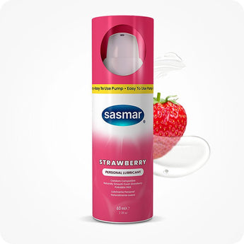 Sasmar Strawberry Flavour Personal Lubricant - Lubricant - Conceive Plus India