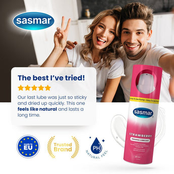 Sasmar Strawberry Flavour Personal Lubricant - Lubricant - Conceive Plus India