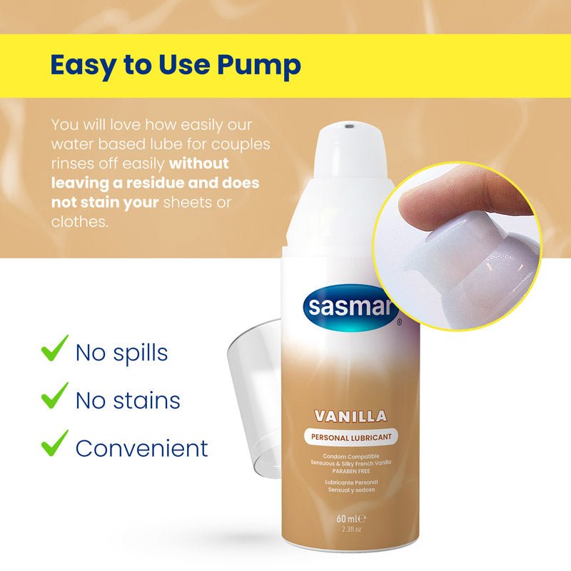 SASMAR Vanilla Flavor Personal Lubricant - Conceive Plus India SASMAR Vanilla Flavor Personal Lubricant - Conceive Plus India